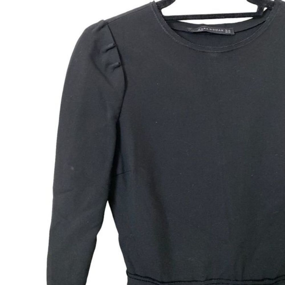 ZARA Puff Shoulder Mini Dress - Picture 4 of 5